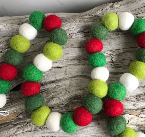 Felted Wool Garlands Wholesale UK